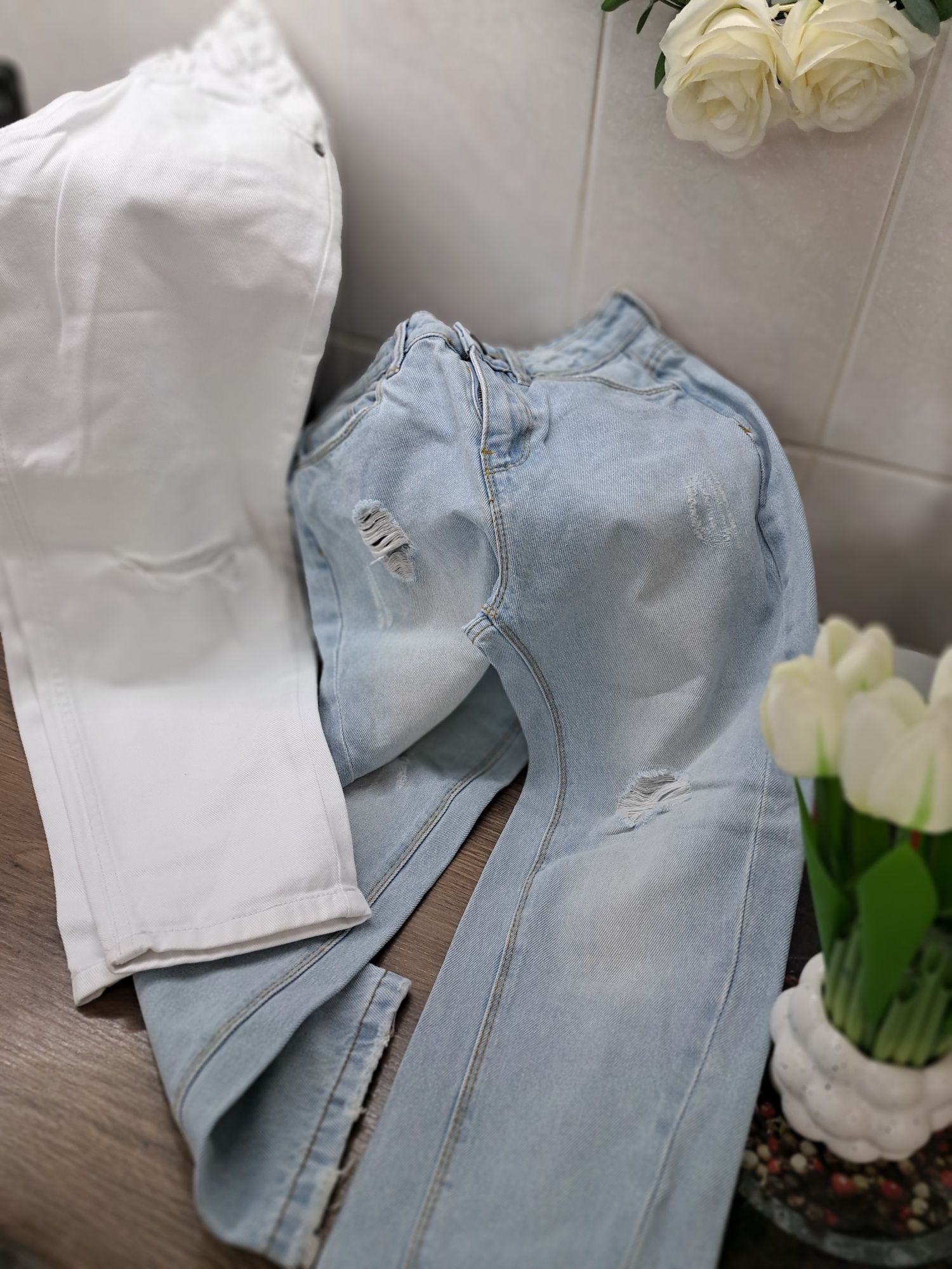 Blugi Reserved mas 140 și camasa Pepe Jeans