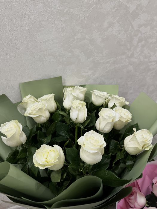 Свежий букет роз