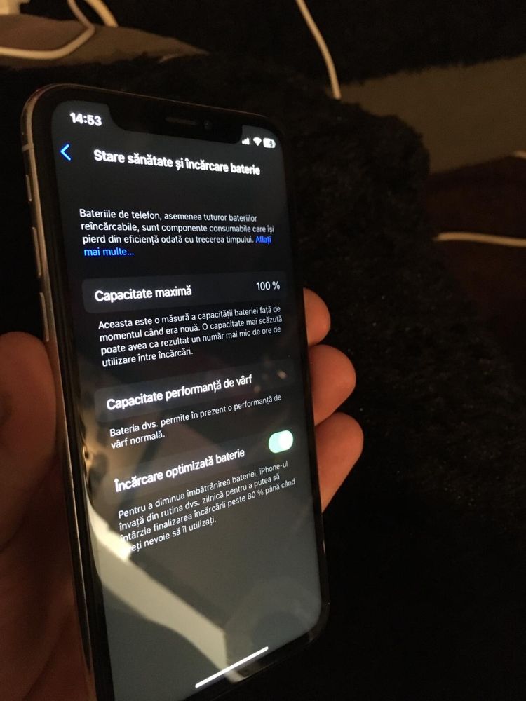 Apple iphone xs 64g CA NOU 100% bateria