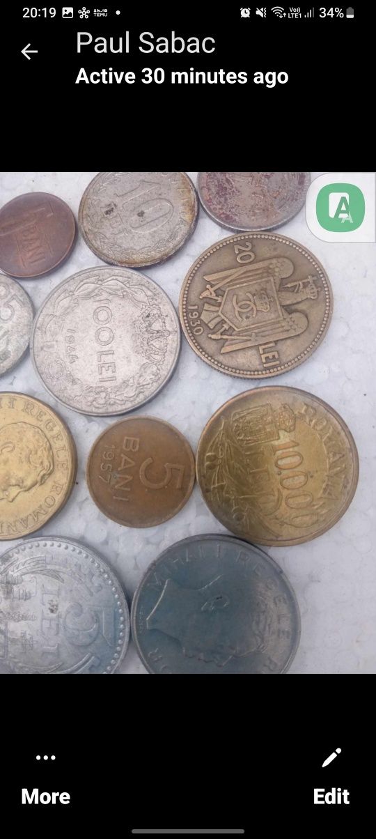 Monede vechi de vanzare