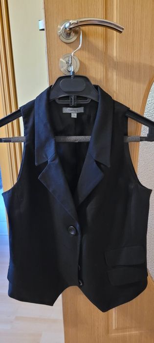 Vesta stofa neagra dama S-M