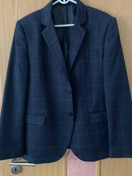 Sacou barbati Roberto Lara (Satu Mare) marime 52, lana, bleumarin