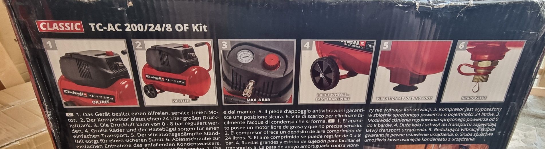 Въздушен компресор Einhell Tc Ac 200/24/8