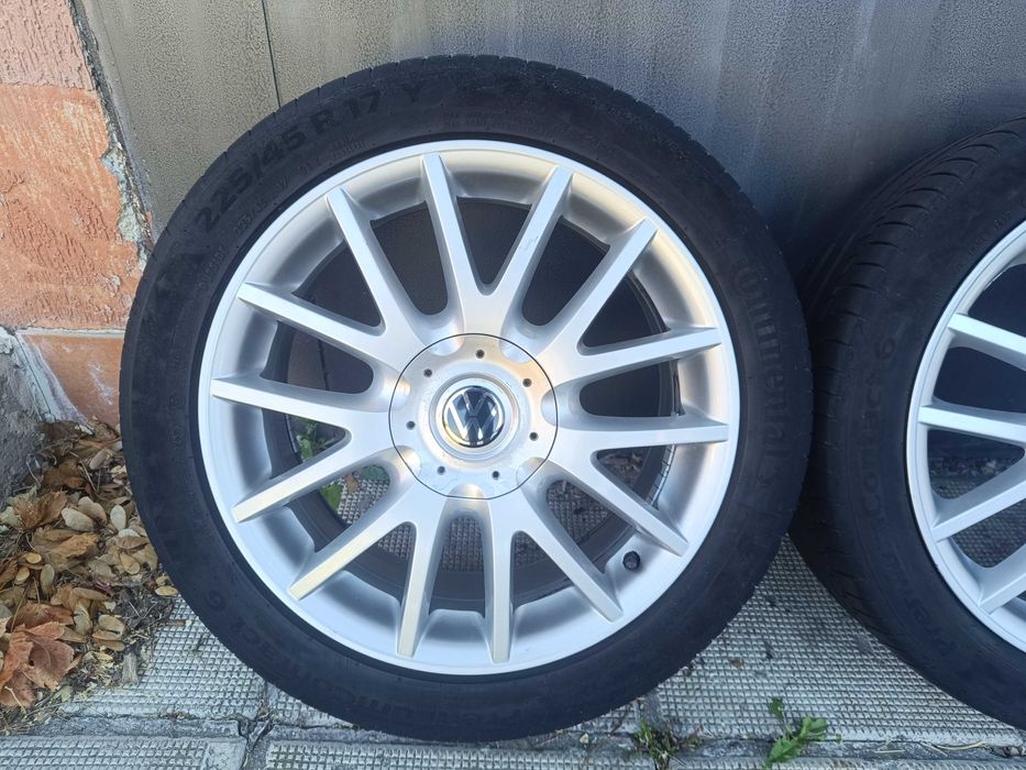 ОРИГИНАЛНИ джанти с гуми 17 ' 5x112 57,1 ФОЛКСВАГЕН / VW GOLF TOURAN