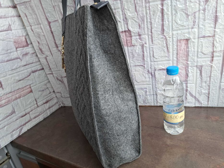 дамска чанта,Stefanel,текстилна сива торба