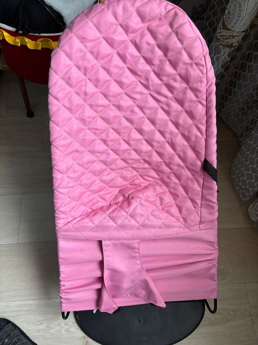 Шезлонг детский розовый