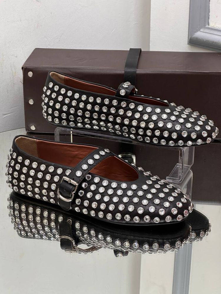 Pantofi-sandale-Balerini Alaia colecția noua Piele naturală 100%