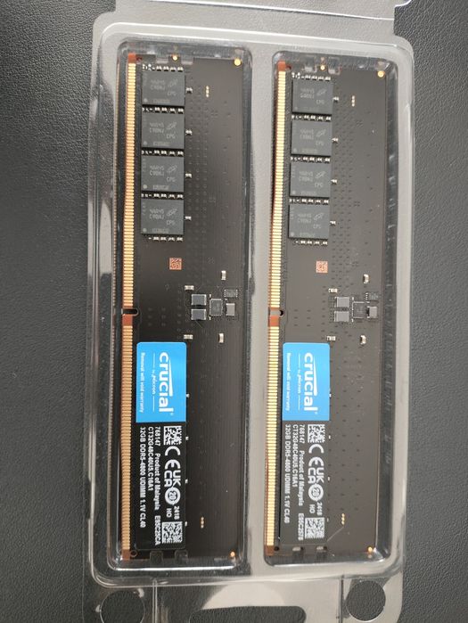 озу ddr5 2x32gb crucial 4800mhz