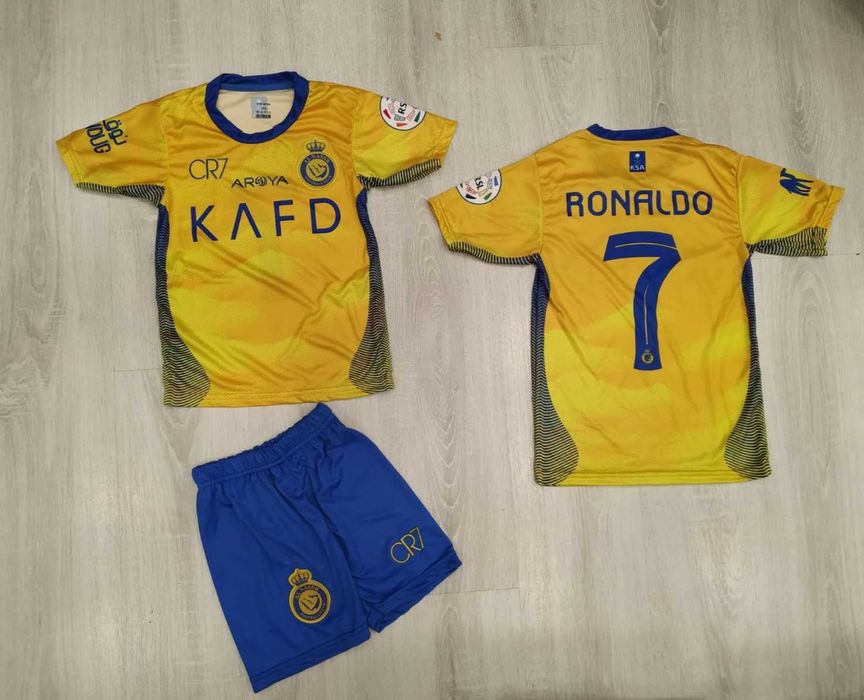 Екип Роналдо 2025г Жълт Екип + шорти Cristiano Ronaldo Nassr 24/25г