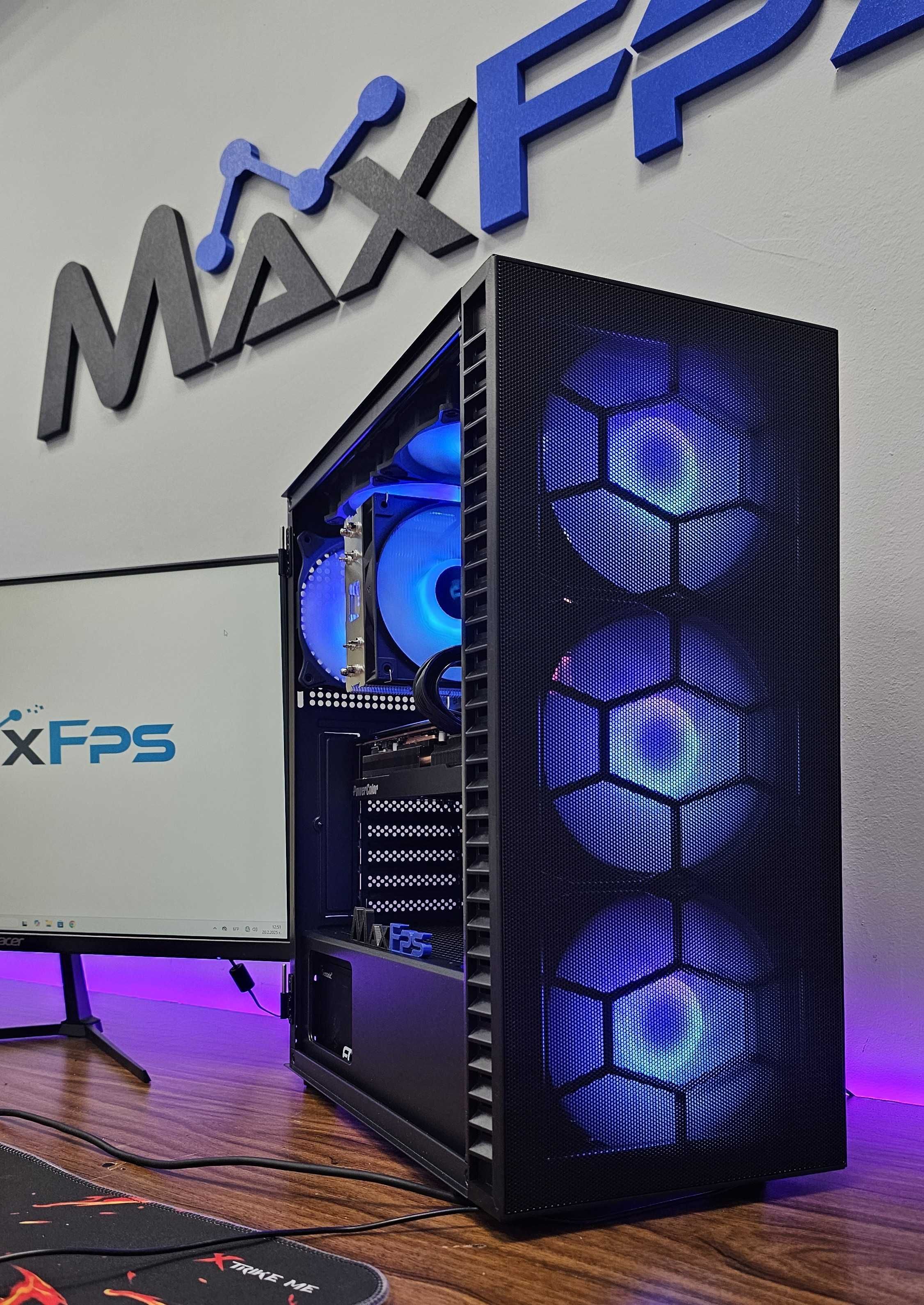 НОВО! RX7800XT, Ryzen 5 7600X, 32GB DDR5, 750W-GOLD Геймърски компютър