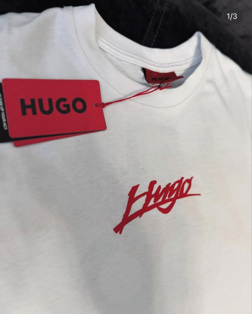 HUGO бяла тениска