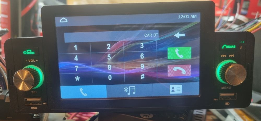 Dvd auto 1 din cu bluetooth  mufă universală nou
