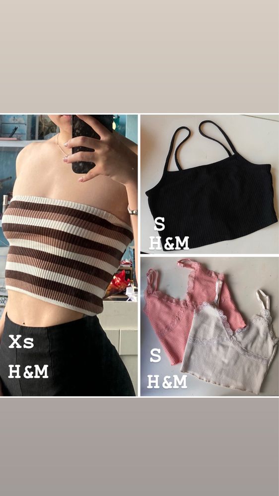 Летни топове H&M, Bershka, Shein
