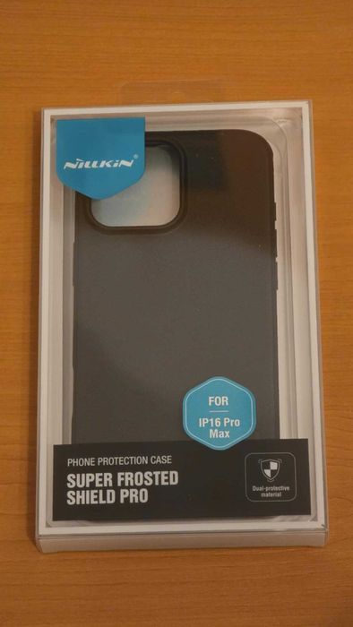 Husa iPhone 16 Pro Max - Nillkin Super Frosted Shield Pro - Black