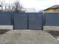 Garduri si porti stil jaluzea, sipca metalica
