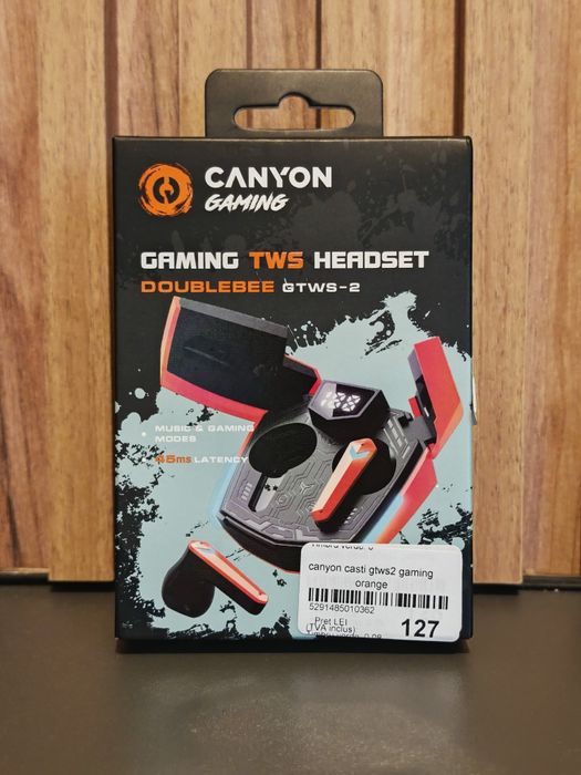 Căști wireless gaming Canyon GTWS-2 DoubleBee – noi, sigilate