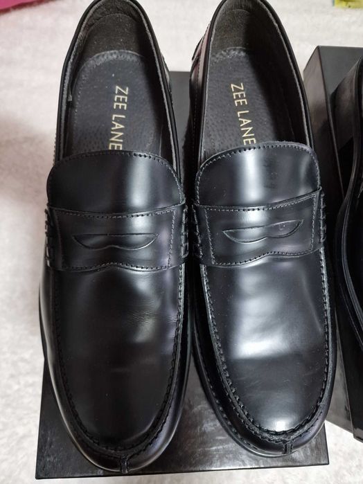 Pantofi Piele | Zee Lane | Barbati | 43 | Negru