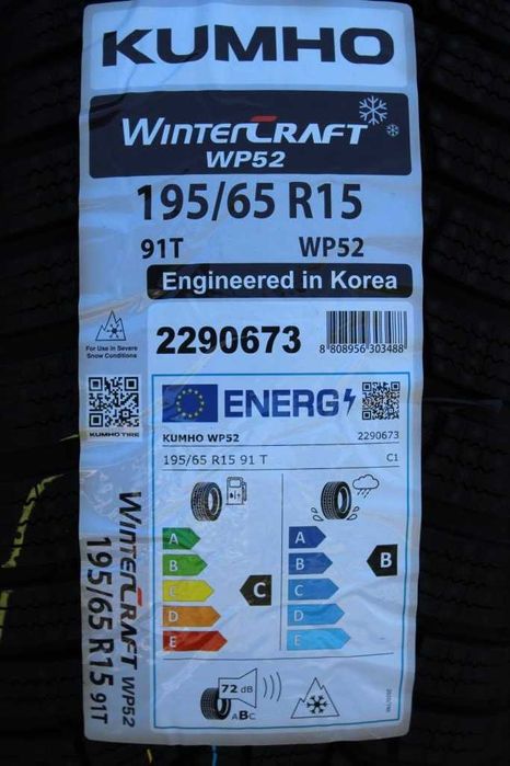 Anvelope iarna noi 195/65R15 91T Kumho