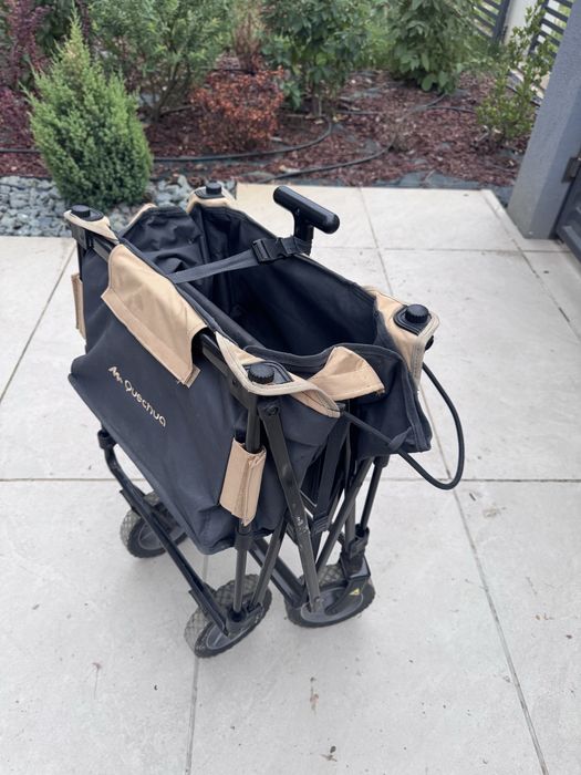 Cărucior pliabil quechua pentru transport copii/echipamente