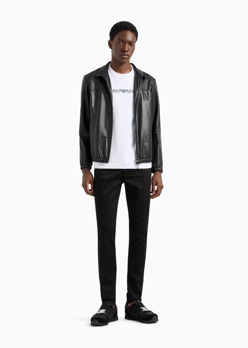 НОВА оригинална бяла памучна фланела блуза EMPORIO ARMANI размер XL