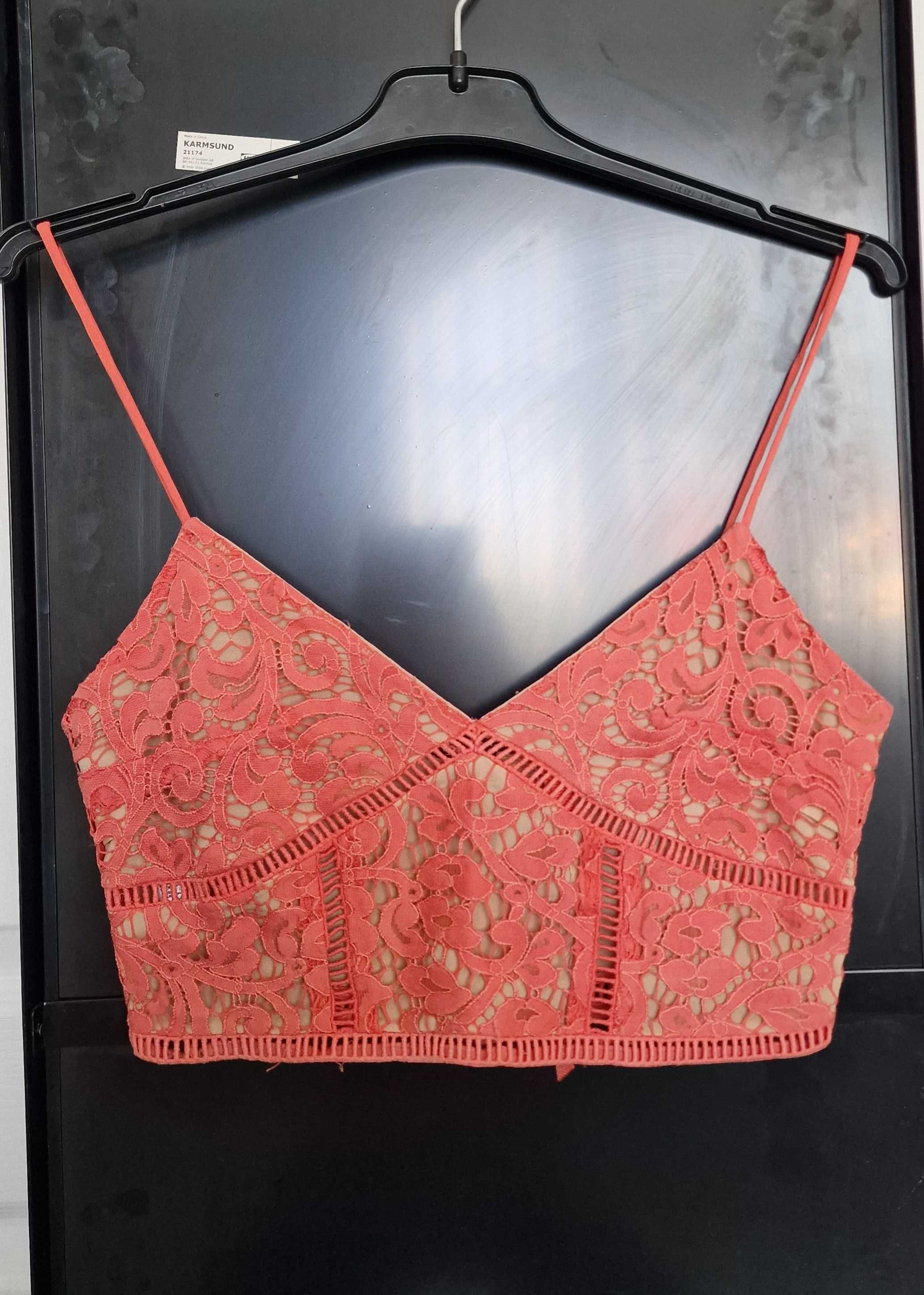 Top Mango XS/ festival/ vara/ culoare somon