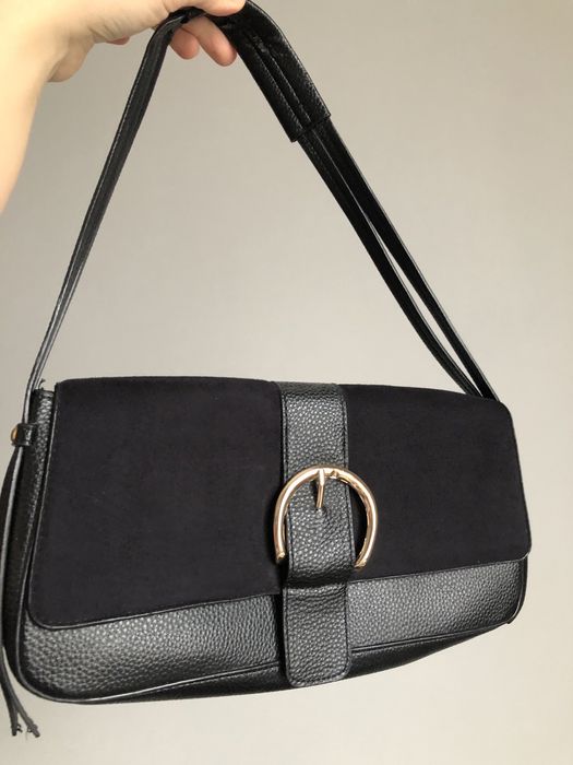 Сумка багет из экокожи