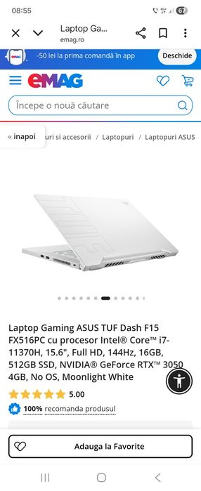 Laptop Asus Tuf F15 sau schimb cu ps5 sau pc gaming