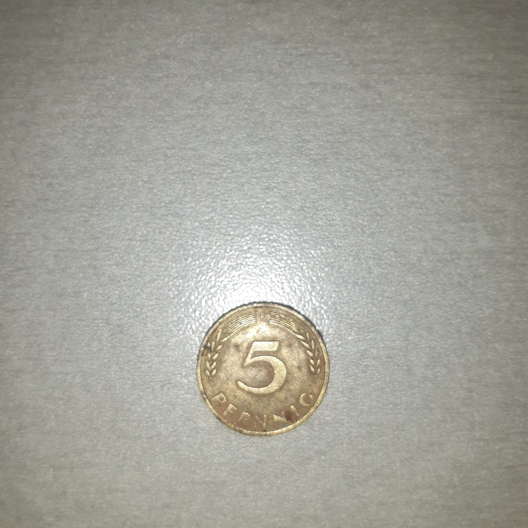 Moneda germana 5 pfennig (1950)