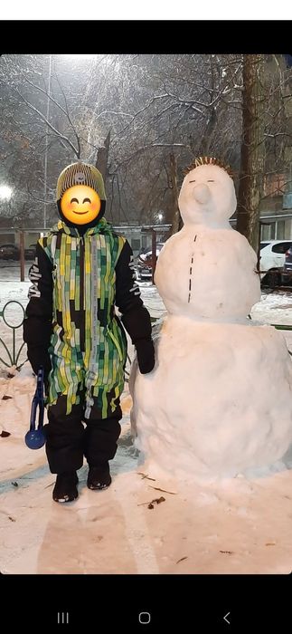 Комбинезон зимний на мальчика на 6-7 лет