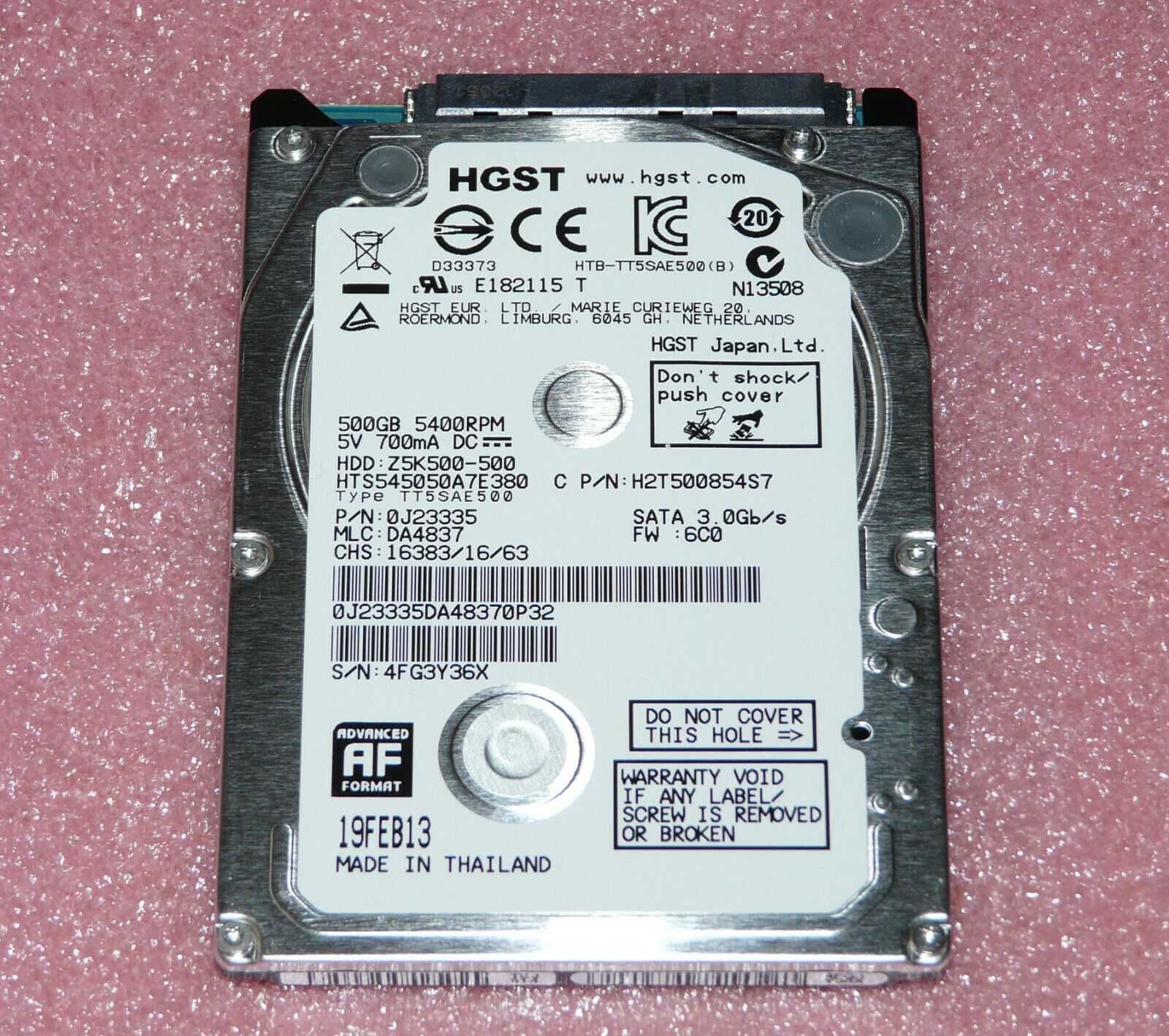 Hitachi Travelstar 500GB