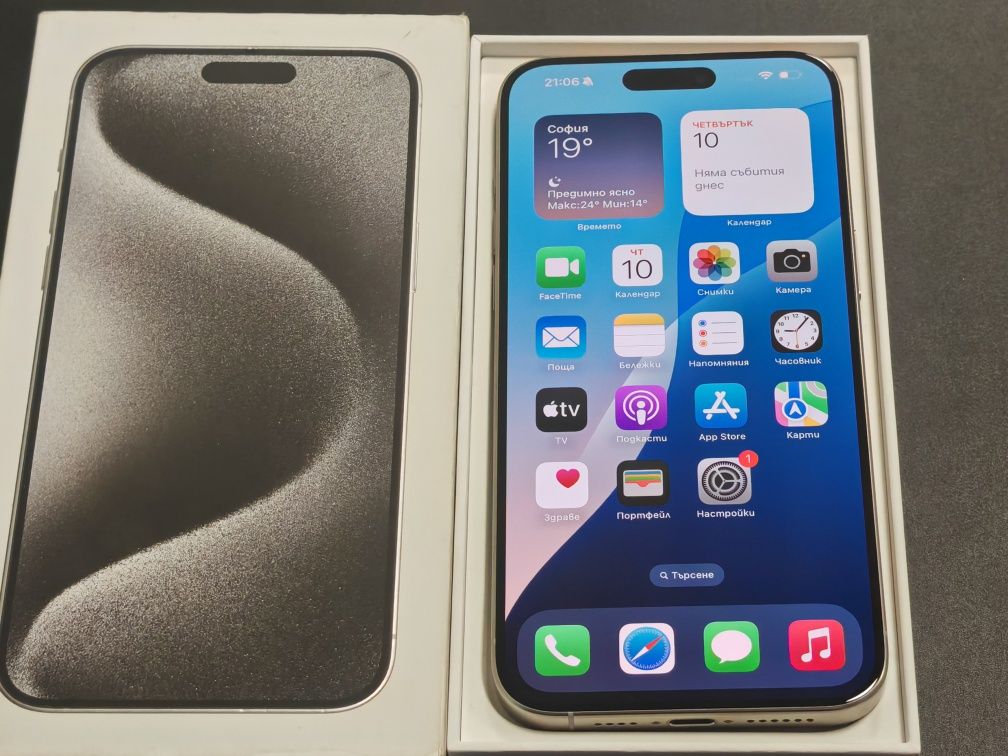 Като нов iPhone 15 Pro Max 256 GB Гаранция