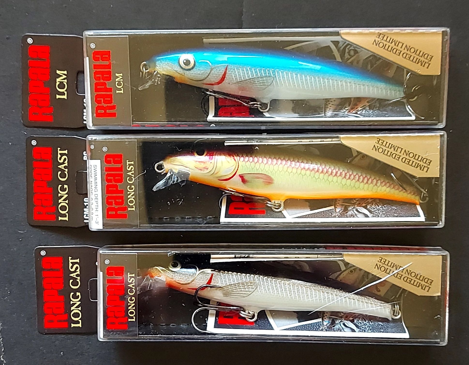 Воблери Rapala-TD9,RR8,SRRS7,LCM