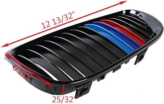 Предни Решетки Бъбреци за БМВ BMW E90 Е91 (2008-2013) - С три цвята