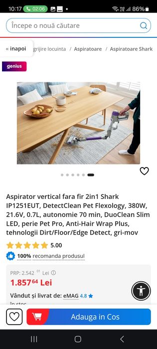 Aspirator vertical 2in 1