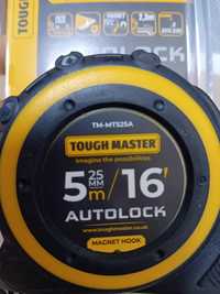 Ролетка TOUGH MASTER Autolock 25мм магнитна 5м.
