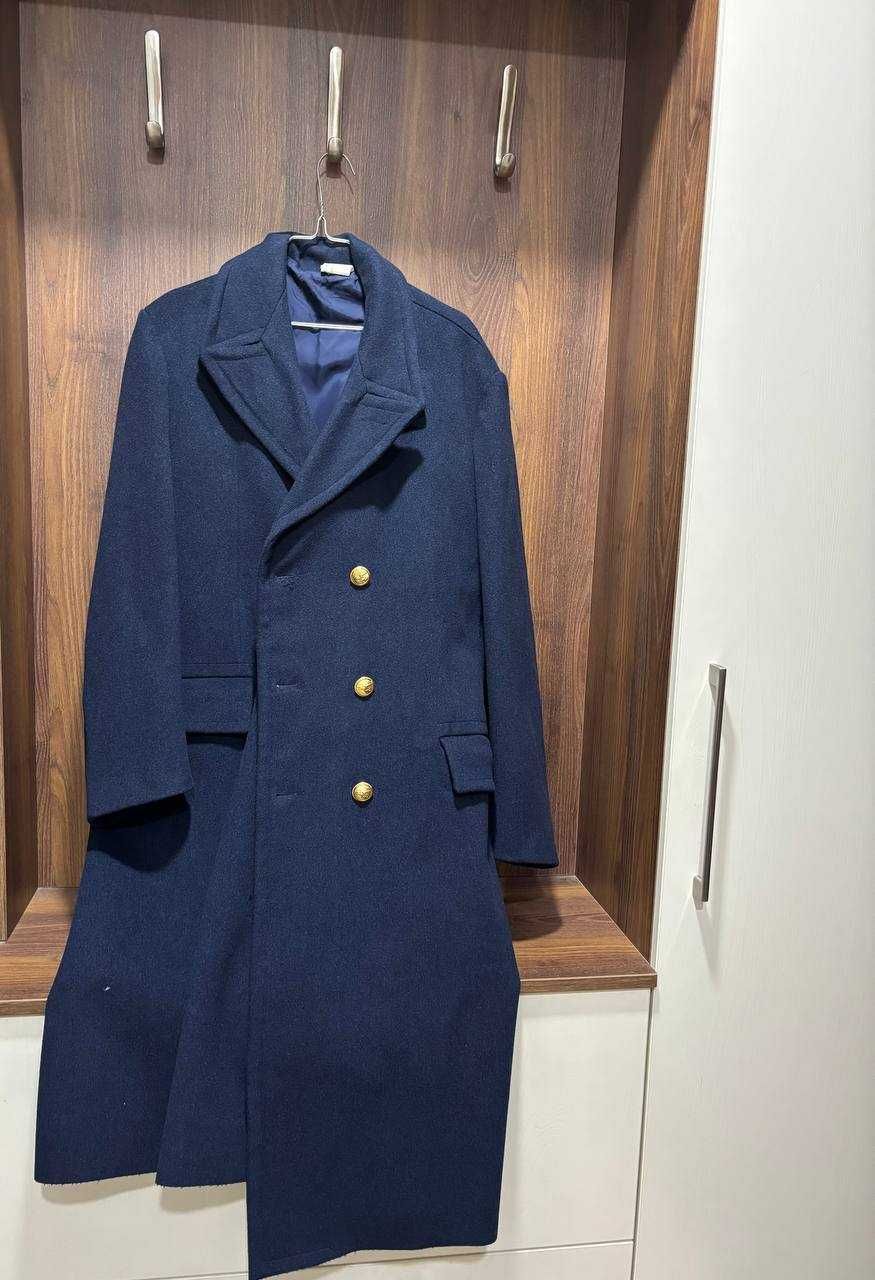Вълнено синьо офицерско палто Aeronautica Militare