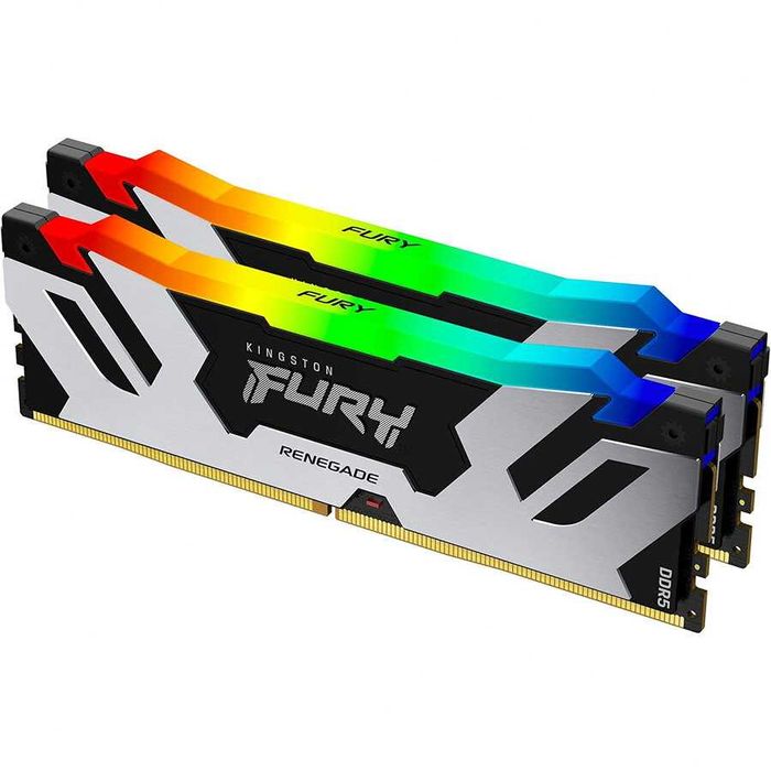 Kit memorii Kingston FURY Renegade RGB 32GB (2x16GB) DDR5 6400MHz CL32