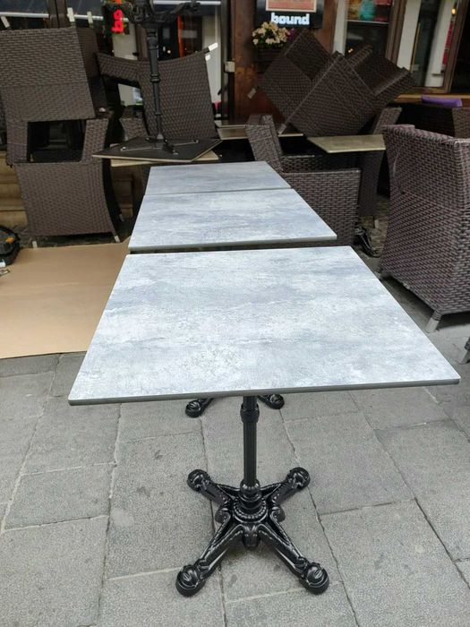 Blaturi de masa terasa outdoor fast food , food-court din hpl compact