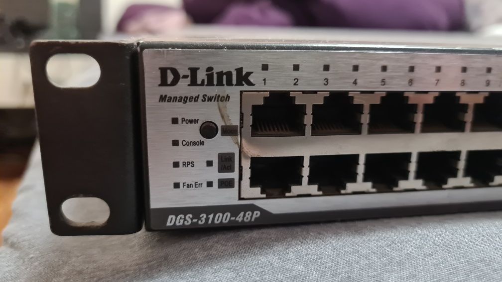 Продавам POE Switch DGS-3100-48P Managed 48-Port Gigabit