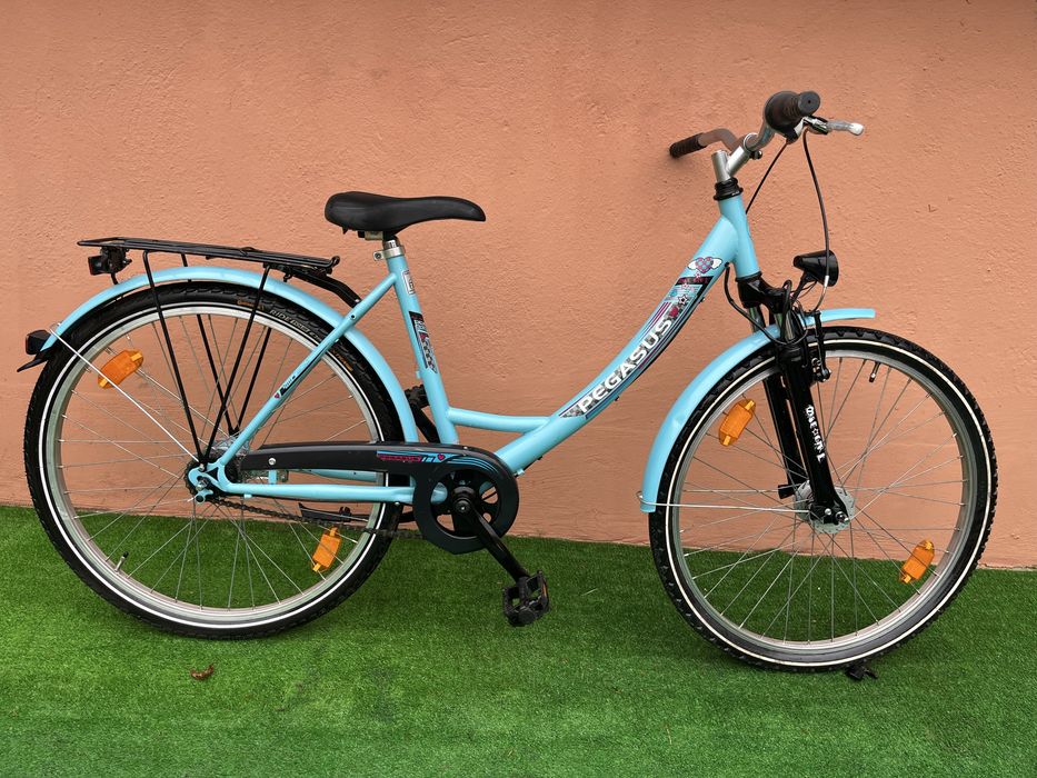 Като Нов Алуминиев Велисипед PEGASUS 26цола 7скорост Вътрешни