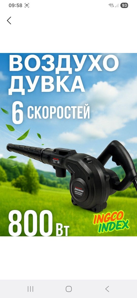 Воздуходувка профессиональная для сада