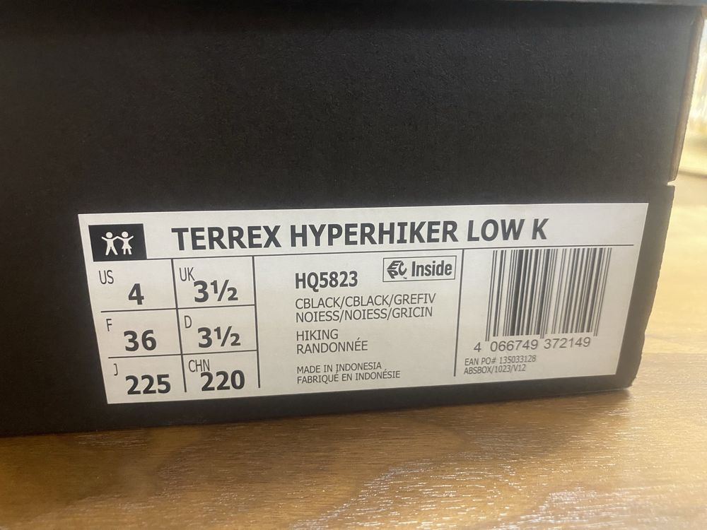 Adidas terrex hyperhiker low k 36номер