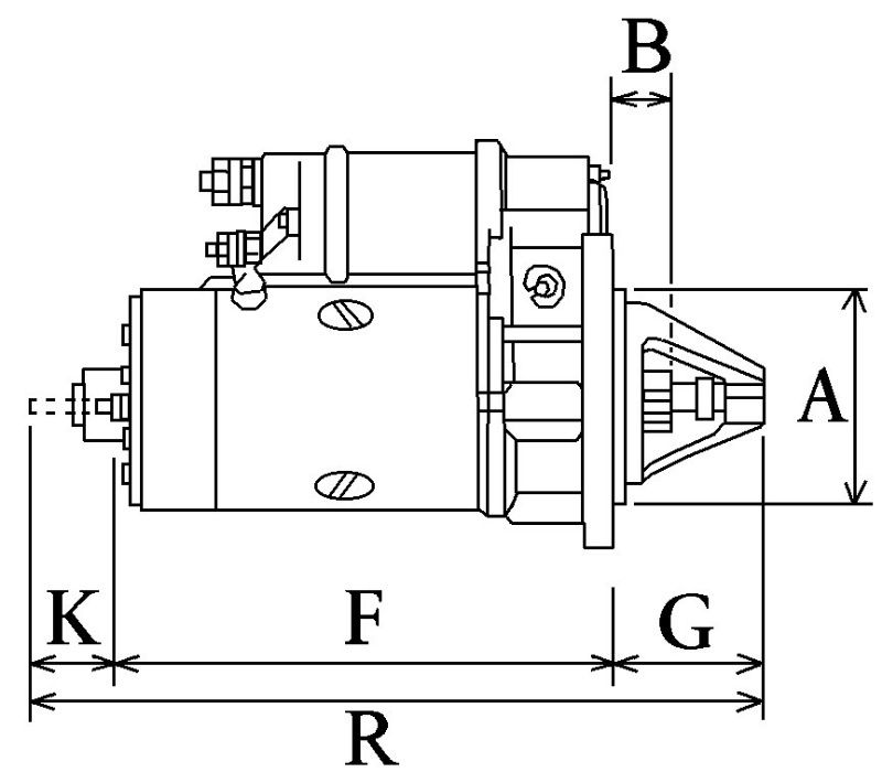 Electromotor JCB 3CX 4CX-Mosa-Sidermeccanica motor 4.4