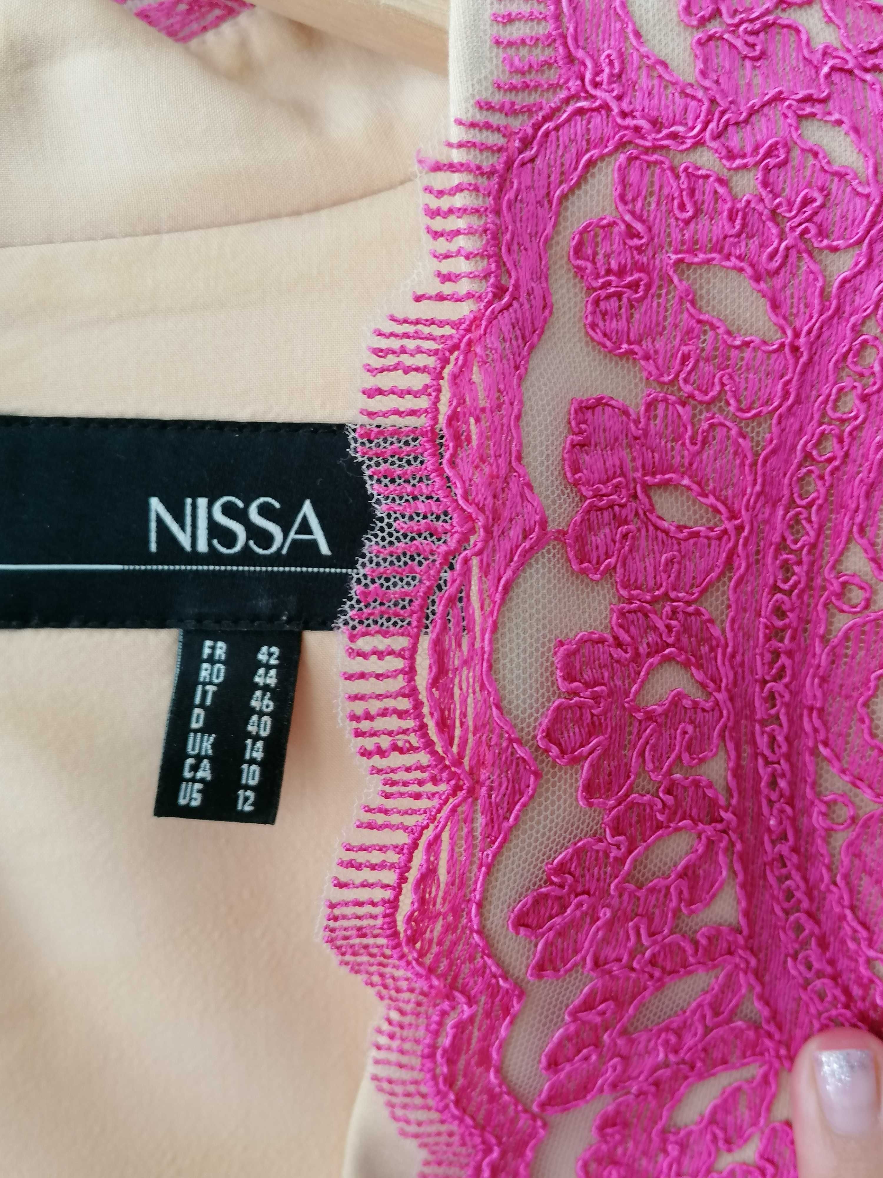 Rochie lungă de seară Nissa fucsia