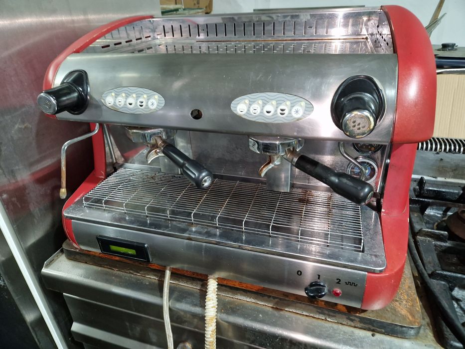 Espresor cafea 2 brate, servisat, din inox