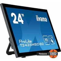 Monitor IIyama T2435MSC-B2 23.6inch, VA touchscreen | UsedProducts.Ro