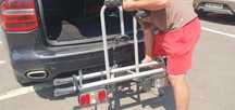 Suport 2 biciclete fixare pe cui de remorcare