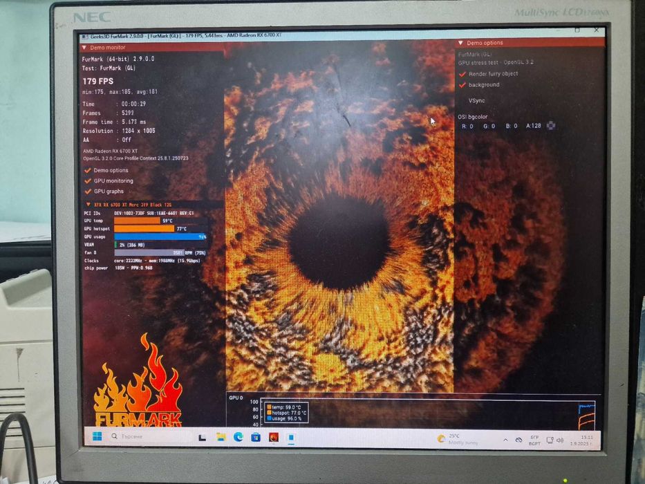 AMD Radeon XFX Speedster Swift 309 RX6700XT 12 GB Гаранция 3 месеца!