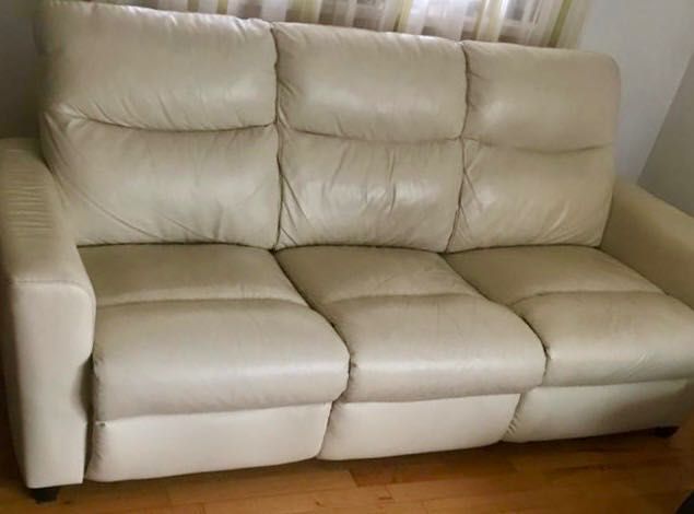 Canapea + fotoliu piele