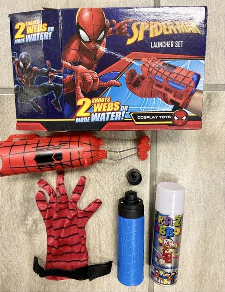 Спайдърмен изтрлвачка с пяжина/Spiderman/spider web